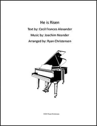 He Is Risen Unison choral sheet music cover Thumbnail